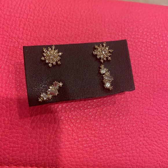 Rhinestone costume Earrings set of twins pair - Picture 6 of 6